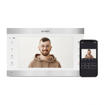 картинка Видеодомофон SLINEX SL-10IPTHD Silver+White от магазина Охранных систем и видеонаблюдения