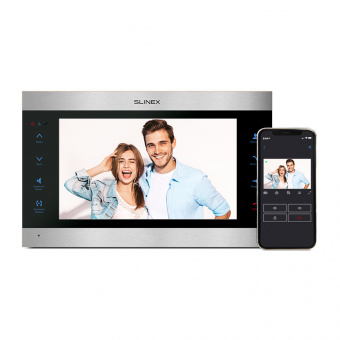 картинка Видеодомофон SLINEX SL-10IPTHD Silver+Black от магазина Охранных систем и видеонаблюдения