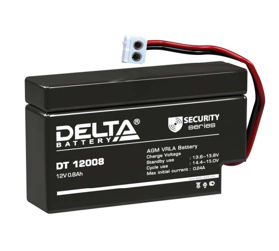 картинка DELTA battery DT 12008 (T9) аккумуляторные батареи для охранно-пожарных систем от магазина Охранных систем и видеонаблюдения