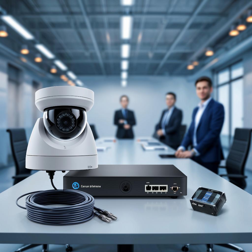 Профессиональный комплект видеонаблюдения для офиса и склада