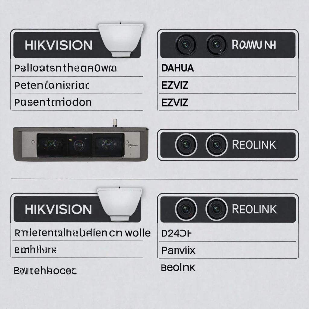 Сравнение брендов комплектов: Hikvision, Dahua, EZVIZ, Reolink