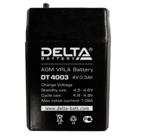 картинка DELTA battery DT 4003 аккумуляторные батареи для охранно-пожарных систем от магазина Охранных систем и видеонаблюдения