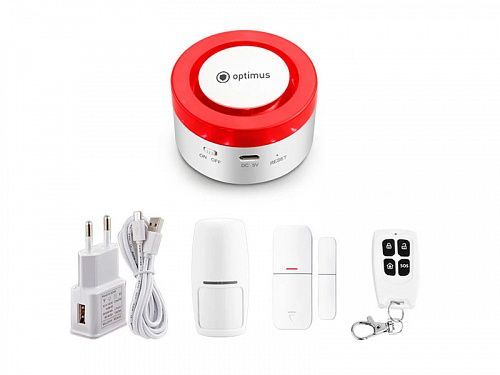 картинка Беспроводная Wi-Fi сигнализация Optimus AW-200 (комплект) от магазина Охранных систем и видеонаблюдения