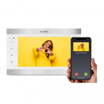 картинка Видеодомофон SLINEX SL-10N Cloud Silver+White от магазина Охранных систем и видеонаблюдения