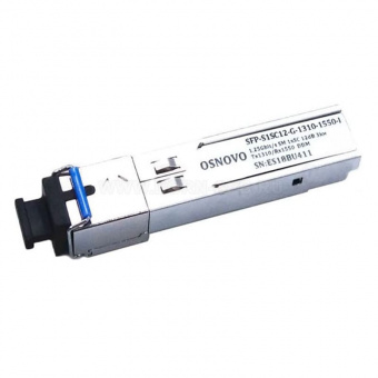 картинка Оптический SFP-модуль Osnovo SFP-S1SC12-G-1310-1550-I от магазина Охранных систем и видеонаблюдения