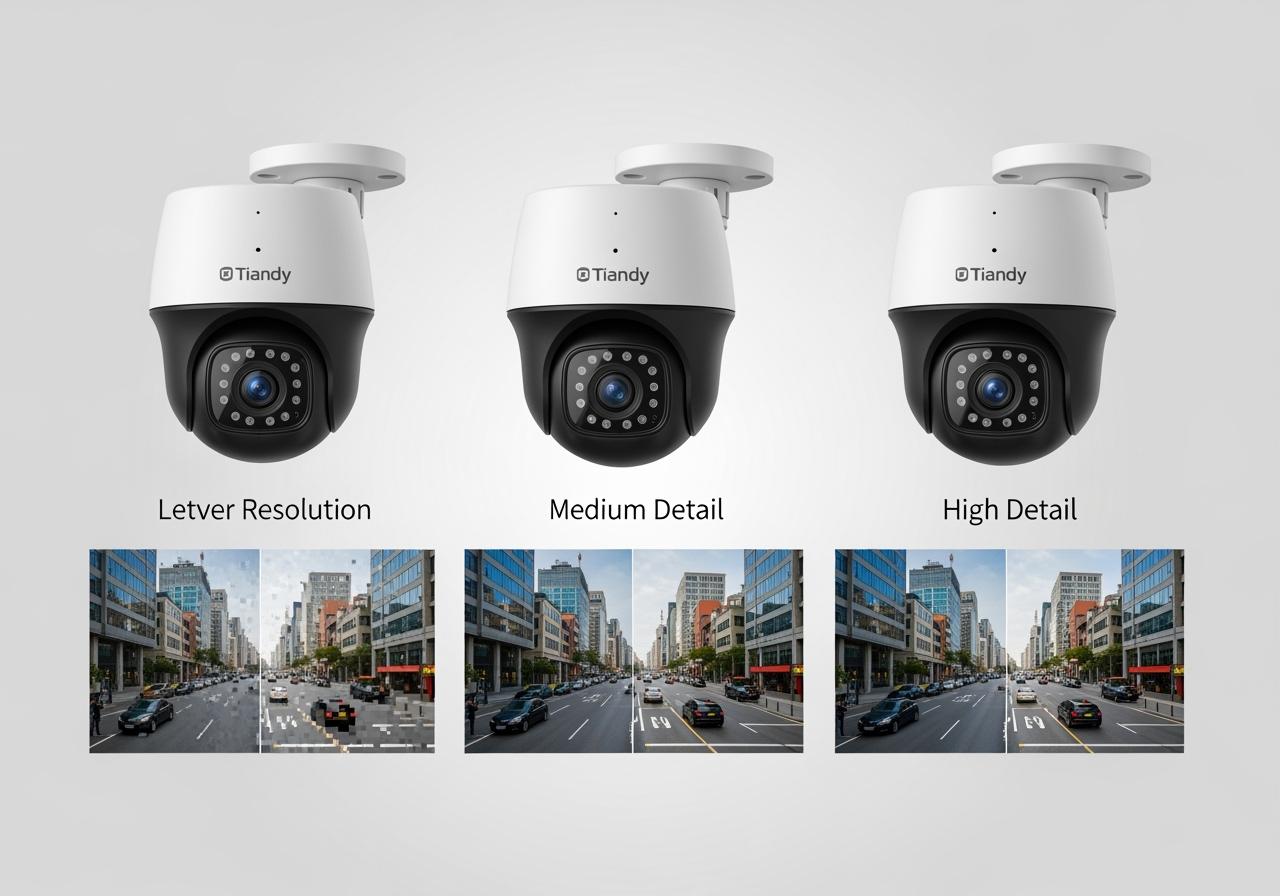 Сравнение моделей Tiandy по разрешению: 2MP vs 4MP vs 8MP