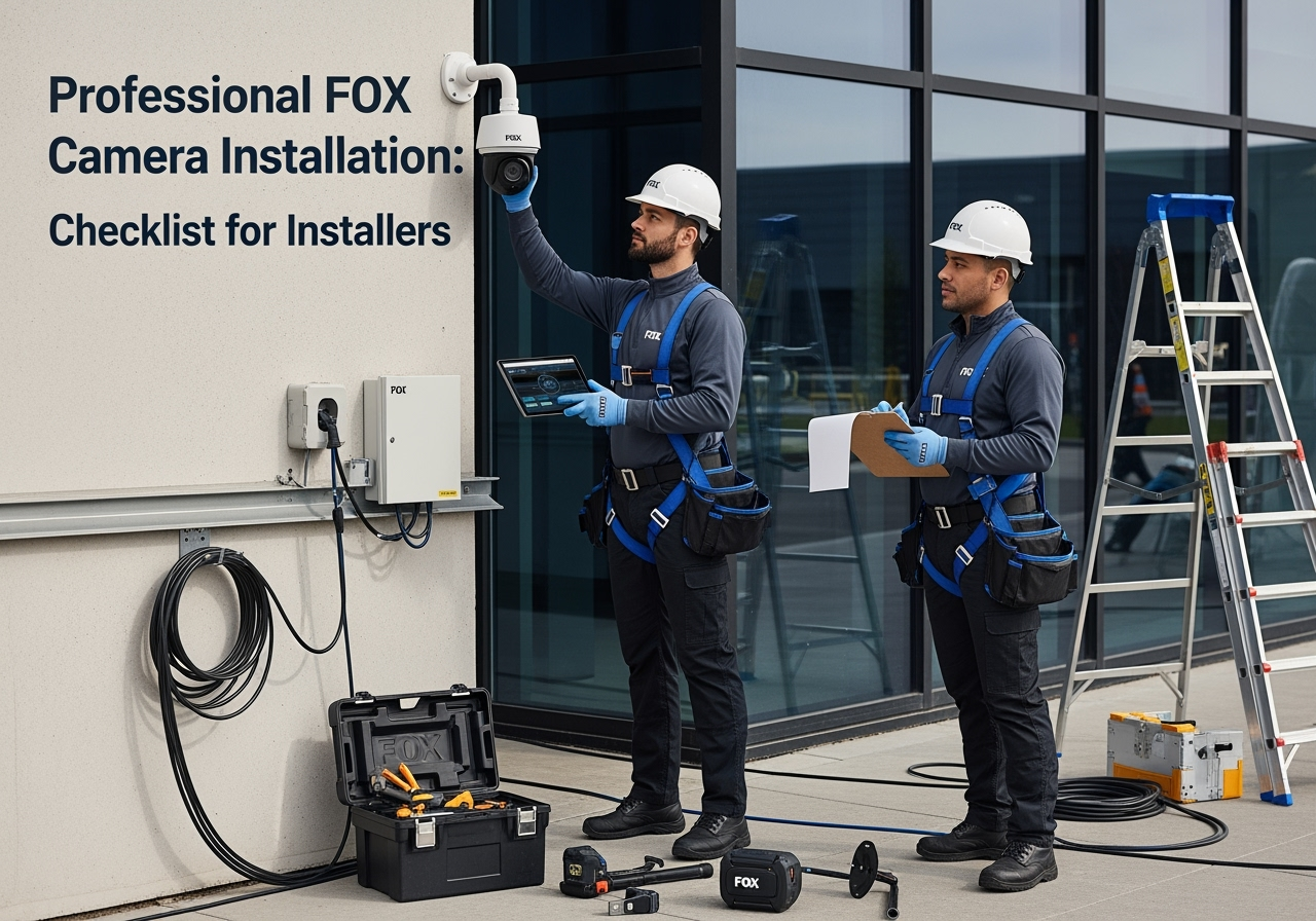 Профессиональная установка камер FOX: чек-лист для монтажников