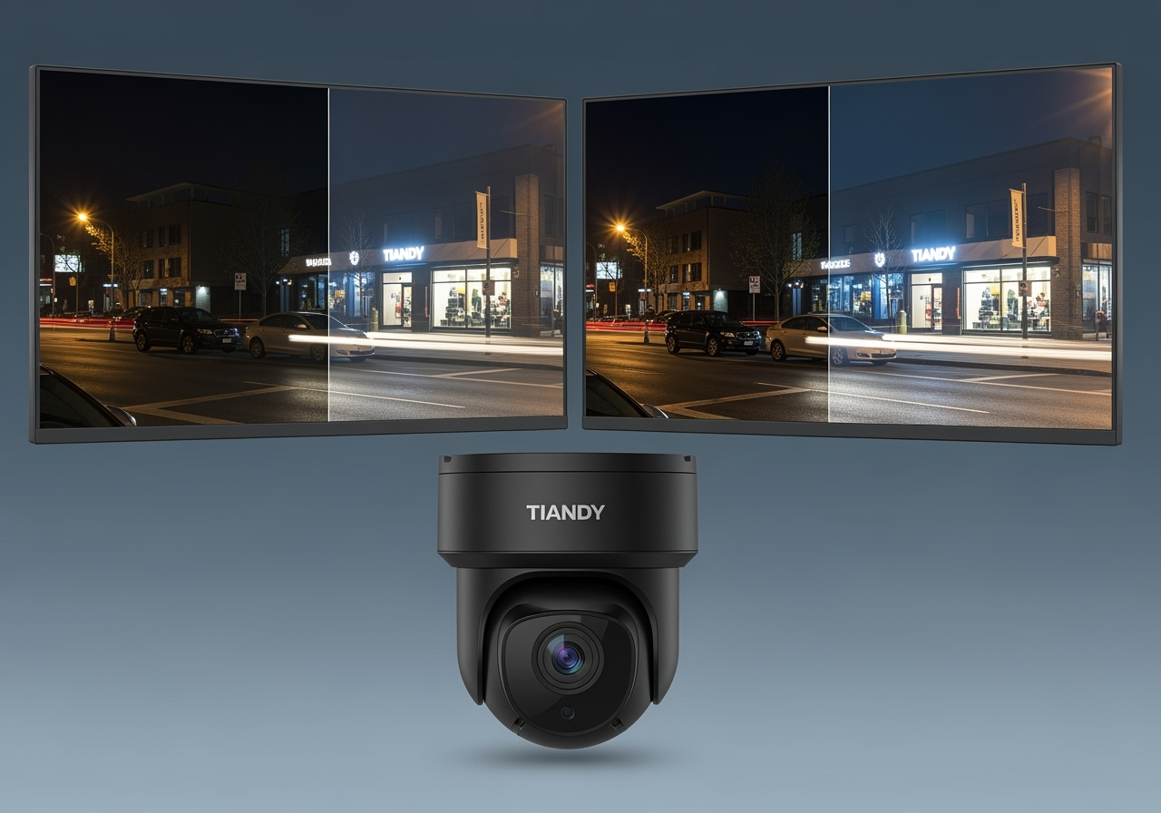 Тест качества изображения камер Tiandy: ночная съемка и WDR