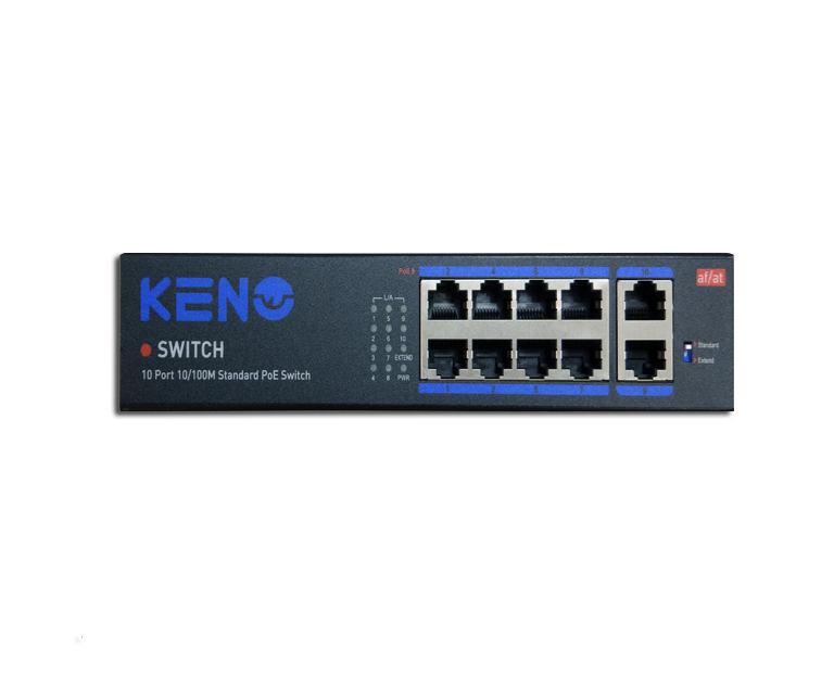 картинка Keno KN-SW802POE+ Сетевой коммутатор от магазина Охранных систем и видеонаблюдения