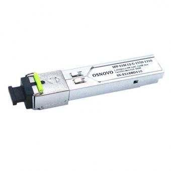 картинка Оптический SFP-модуль Osnovo SFP-S1SC12-G-1550-1310-I от магазина Охранных систем и видеонаблюдения