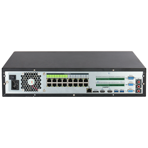 картинка DHI-NVR5864-16P-EI2 64-канальный IP-видеорегистратор (NVR) с поддержкой PoE от магазина Охранных систем и видеонаблюдения
