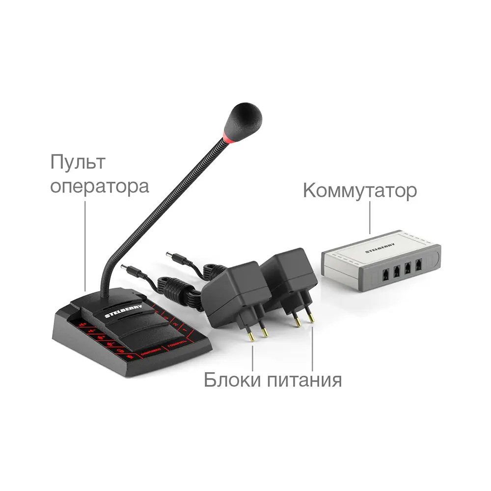 картинка S-740 — переговорное устройство селекторной связи на 4 абонента от магазина Охранных систем и видеонаблюдения