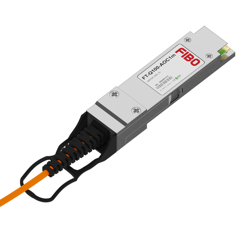 картинка 100G QSFP28 1м AOC (Active Optical Cable) от магазина Охранных систем и видеонаблюдения