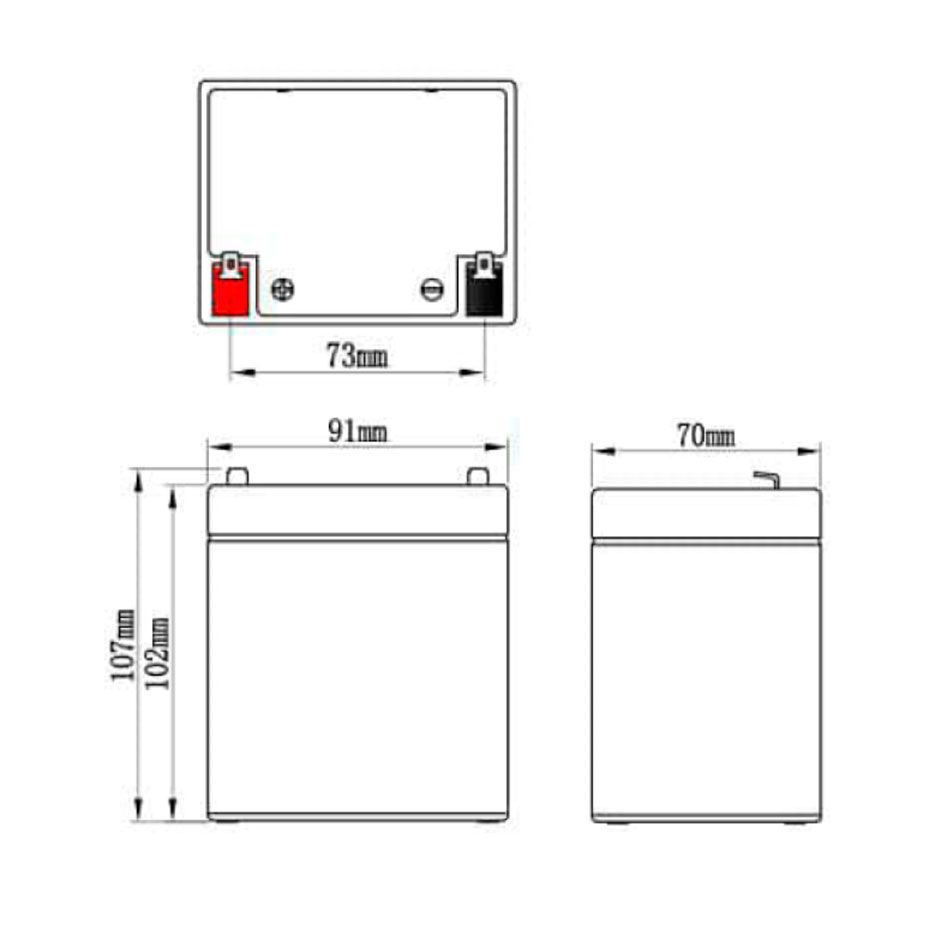 картинка Аккумулятор AP 12-4.5 от магазина Охранных систем и видеонаблюдения