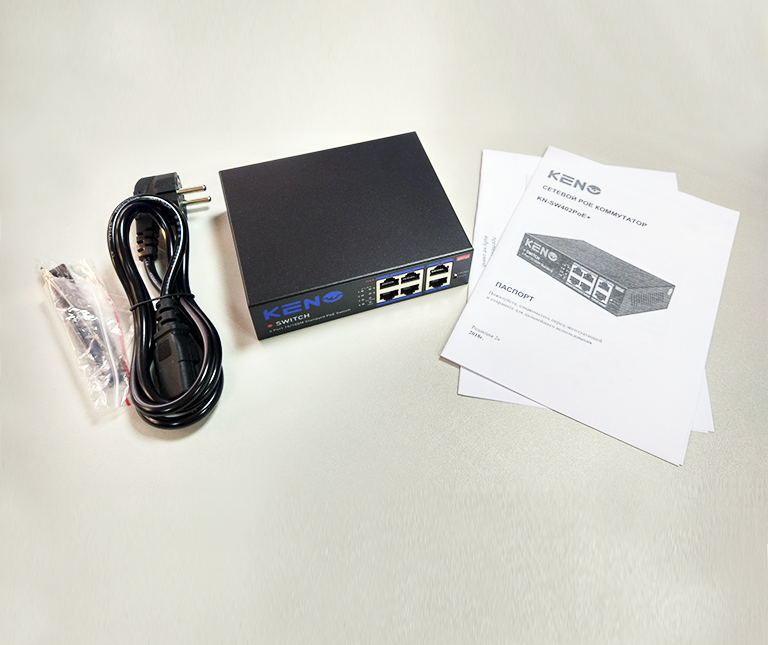 картинка Keno KN-SW802POE+ Сетевой коммутатор от магазина Охранных систем и видеонаблюдения