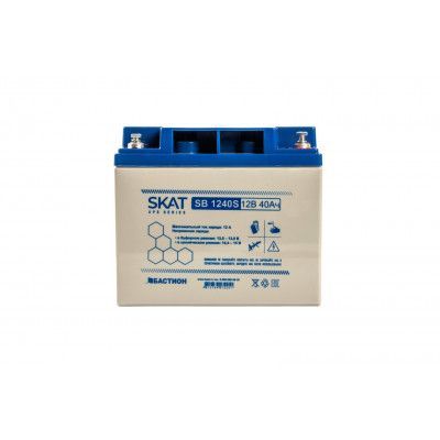 картинка Аккумулятор свинцово-кислотный SKAT SB 1240S от магазина Охранных систем и видеонаблюдения