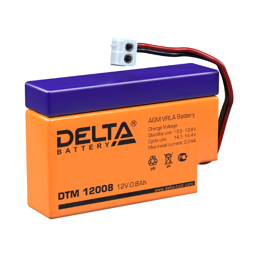 картинка DELTA battery DTM 12008 от магазина Охранных систем и видеонаблюдения