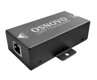 картинка PoE удлинитель OSNOVO E-PoE/1 10M/100M Fast Ethernet до 500 м с питанием до 100 м от магазина Охранных систем и видеонаблюдения