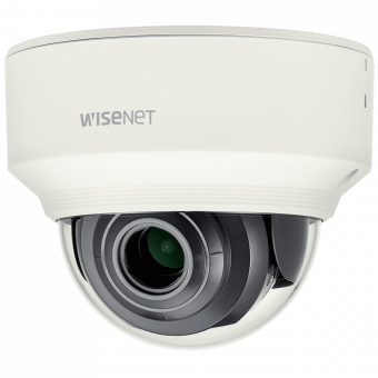 картинка Сетевая купольная 2 Мп IP-видеокамера Wisenet XND-L6080V с motor-zoom от магазина Охранных систем и видеонаблюдения