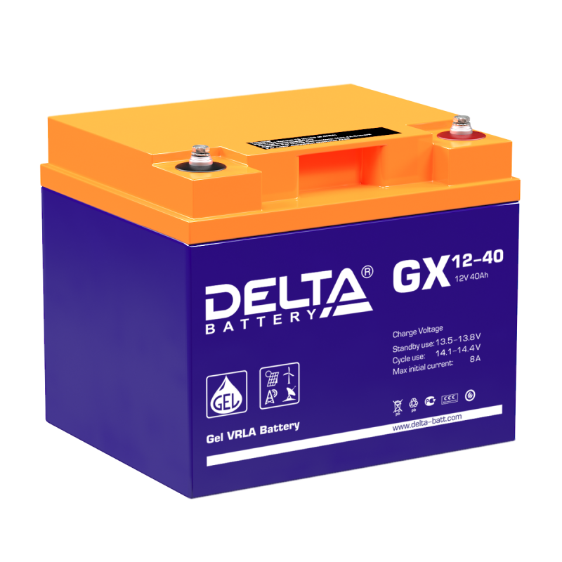 картинка DELTA battery GX 12-40 от магазина Охранных систем и видеонаблюдения