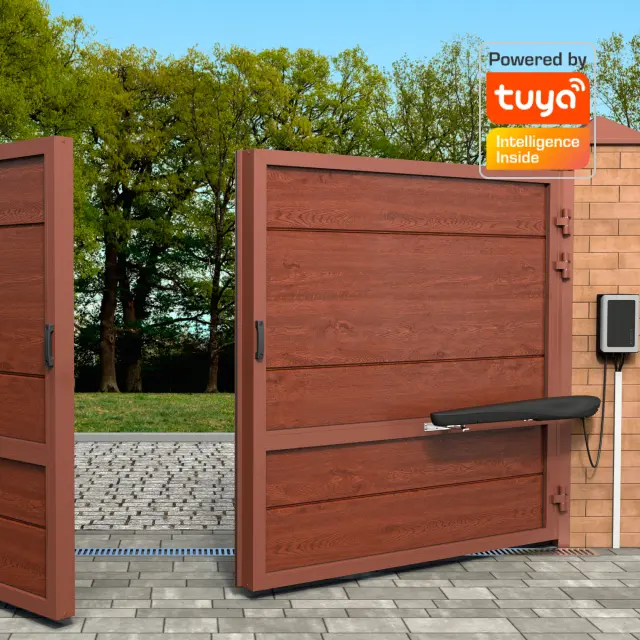 картинка Smart привод ALUTECH Ambo AM‑3000KIT‑N‑Sm для распашных ворот с модулем Wi‑fi от магазина Охранных систем и видеонаблюдения