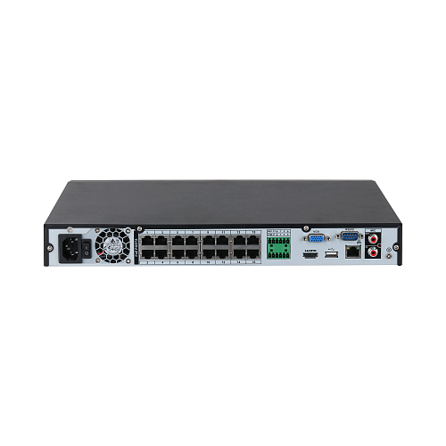картинка DHI-NVR4216-16P-EI 16-канальный IP-видеорегистратор (NVR) с поддержкой PoE от магазина Охранных систем и видеонаблюдения