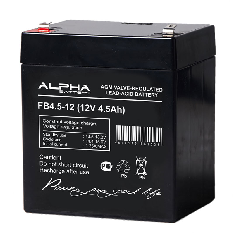 картинка Аккумулятор ALFA Battery FB 4.5-12 от магазина Охранных систем и видеонаблюдения