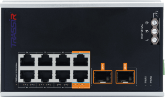 картинка РоЕ-коммутатор TRASSIR TR-NS15102S-130-8POE от магазина Охранных систем и видеонаблюдения