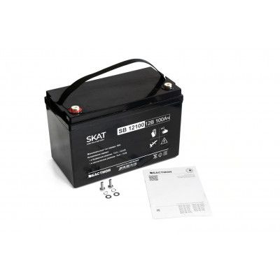 картинка Аккумулятор свинцово-кислотный  SKAT SB 12100 от магазина Охранных систем и видеонаблюдения