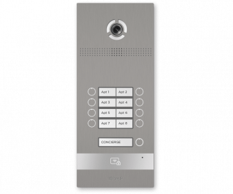 картинка Вызывная панель BAS-IP BI-08FB silver от магазина Охранных систем и видеонаблюдения