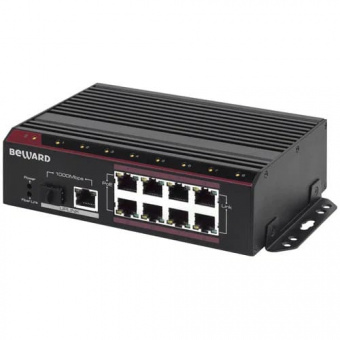 картинка РоЕ-коммутатор Beward STP-811HPv2 от магазина Охранных систем и видеонаблюдения