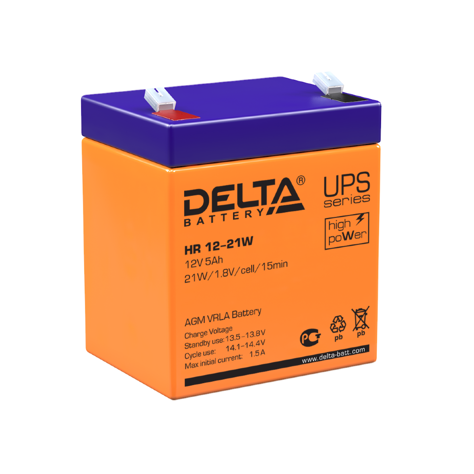 картинка DELTA battery HR12-21 W от магазина Охранных систем и видеонаблюдения