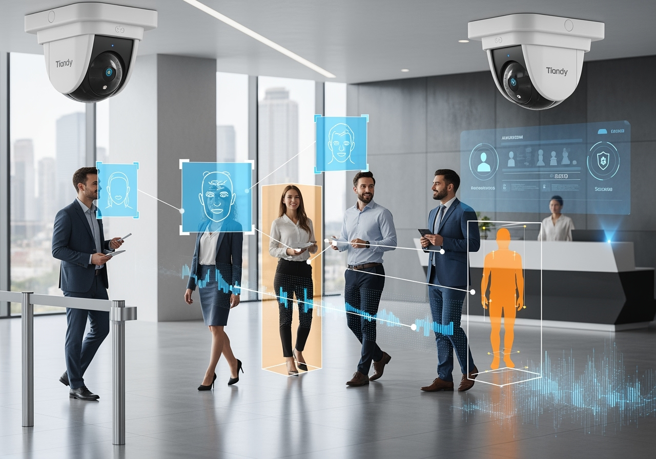 Tiandy с искусственным интеллектом: распознавание лиц и людей
