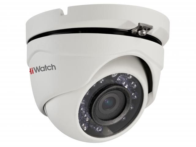 картинка HiWatch DS-T203(2.8mm) Видеокамера TVI купольная уличная от магазина Охранных систем и видеонаблюдения