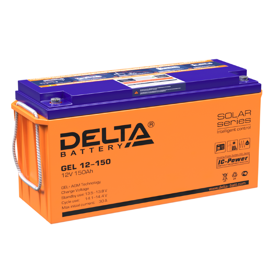 картинка DELTA battery GEL 12-150 от магазина Охранных систем и видеонаблюдения