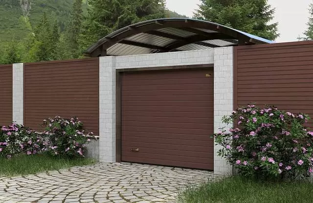 картинка Автоматические секционные ворота под навес ALUTECH Prestige 2625×2250 мм от магазина Охранных систем и видеонаблюдения