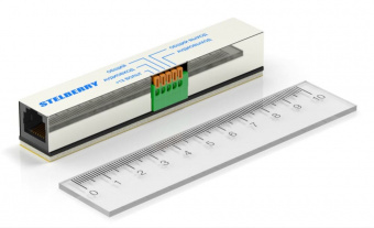 картинка Проходной PoE-сплиттер STELBERRY MX-225 для питания внешних активных микрофонов от магазина Охранных систем и видеонаблюдения