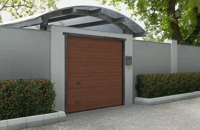 картинка Автоматические гаражные секционные ворота под навес ALUTECH Trend 2750×2500 мм от магазина Охранных систем и видеонаблюдения