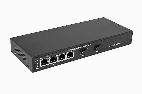 картинка NS-SW-4G2G Коммутатор Gigabit Ethernet на 4 RJ45 + 2 SFP. от магазина Охранных систем и видеонаблюдения