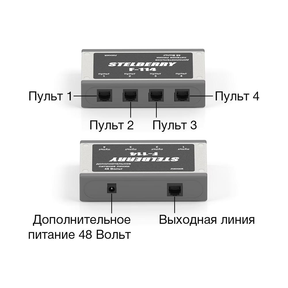 картинка F-114 — Аудиокоммутатор для системы громкого оповещения от магазина Охранных систем и видеонаблюдения