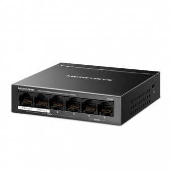 картинка PoE-коммутатор MS106P Mercusys от магазина Охранных систем и видеонаблюдения