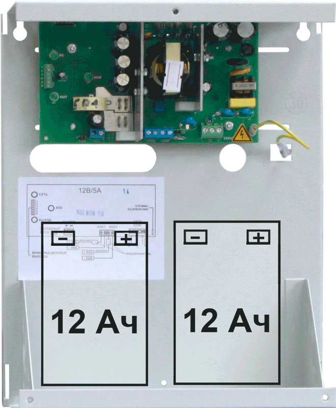 картинка Бастион скаТ 1200 ИПБ 12В бесперебойный с выходным напряжением 12В от магазина Охранных систем и видеонаблюдения
