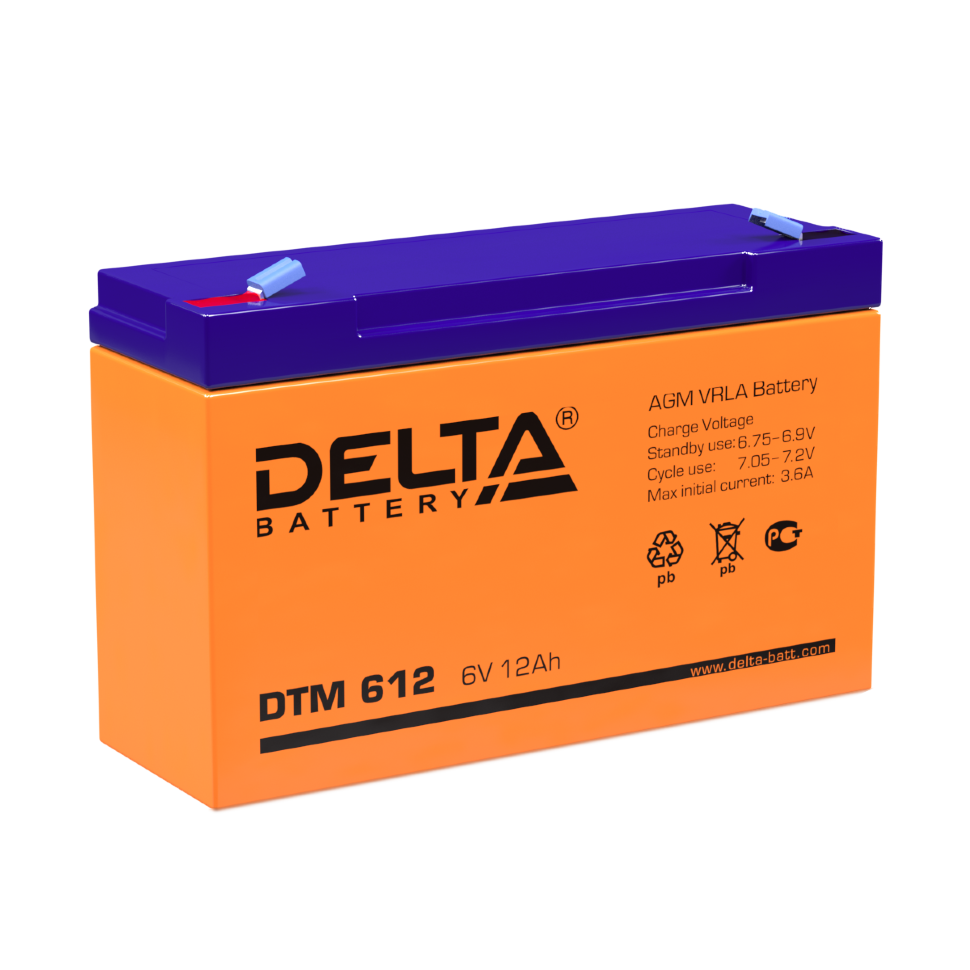 картинка DELTA battery DTM 612 от магазина Охранных систем и видеонаблюдения