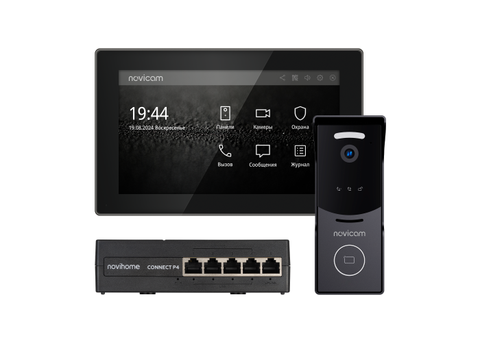 картинка ACE 10 IP KIT BLACK
комплект из IP-видеодомофона, IP-вызывной панели и PoE-коммутатора от магазина Охранных систем и видеонаблюдения