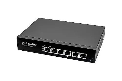 картинка NS-SW-4F2F-P/A Passive PoE коммутатор NST Fast Ethernet на 6 портов. от магазина Охранных систем и видеонаблюдения