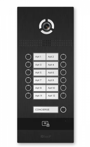 картинка Уникaльнaя вызывнaя пaнель BI-12FB BLACK от магазина Охранных систем и видеонаблюдения