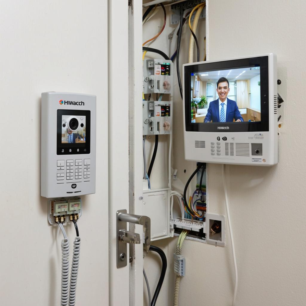 Как подключить видеодомофон HiWatch: схема и инструкция