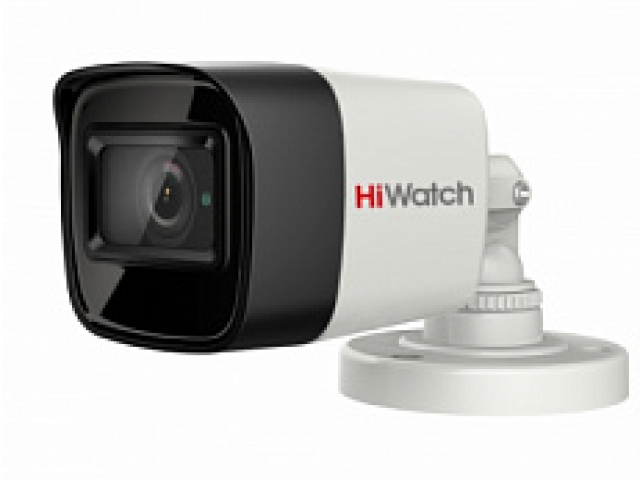 картинка HiWatch DS-T800(B)(2.8mm) Уличная цилиндрическая HD-TVI камера от магазина Охранных систем и видеонаблюдения