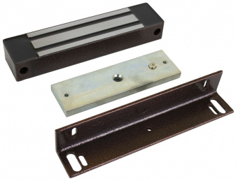 картинка Электромагнитный замок AccordTec ML-350N с уголком (коричневый) от магазина Охранных систем и видеонаблюдения