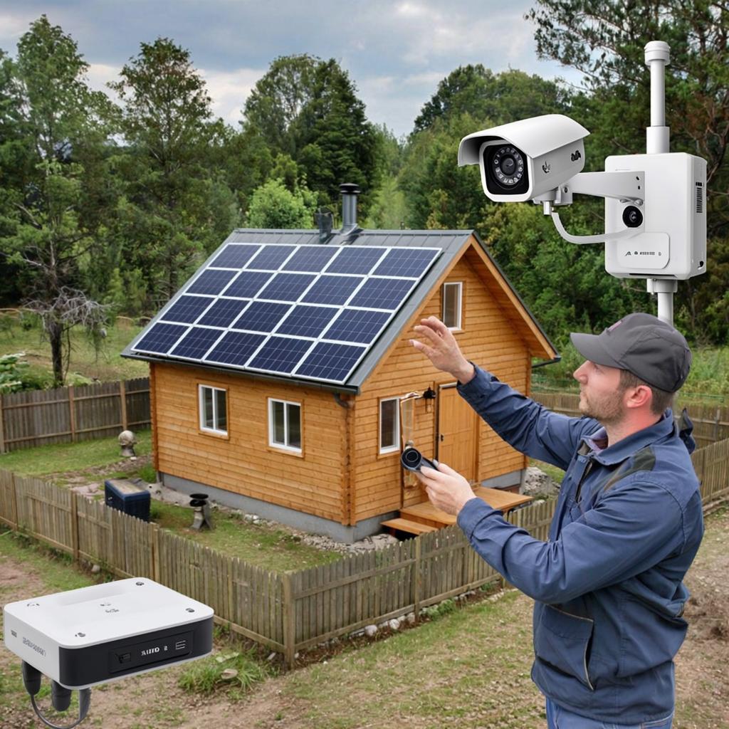 Как организовать видеонаблюдение на даче без электричества и интернета